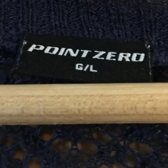 Vintage Y2K Point Zero Pointelle Knit Cap Sleeve Open Cardigan - Picture 13 of 13